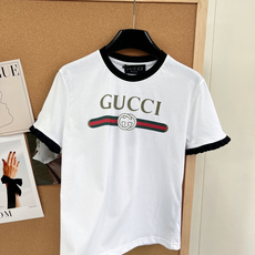 🆕GUCCI新款经典字母腰带印花拼色短袖T恤。- 经典标识:正面烫金GUCCI字母+红绿织带+双G互扣L 🆕GUCCI新款经典字母腰带印花拼色短袖T恤。- 经典标识:正面烫金GUCCI字母+红绿织带+双G互扣L