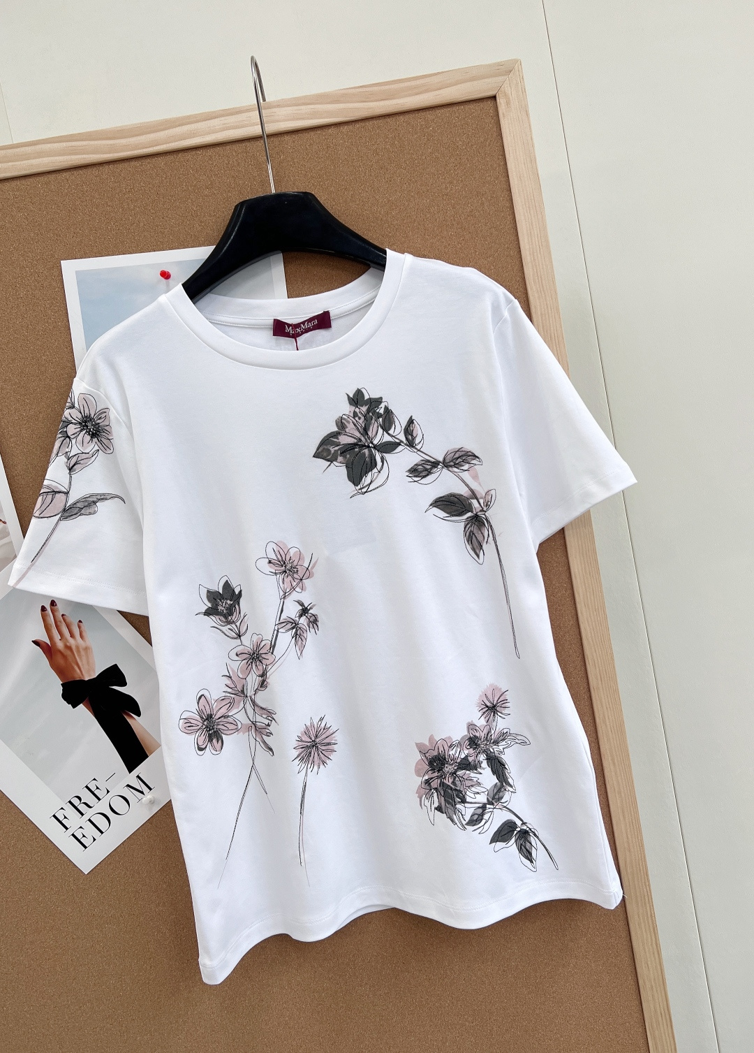 🆕MaxMara26ss早春新款花卉印花圆领短袖T恤，高级感与春日感的完美融合 ✨- 独家YB开发，高版