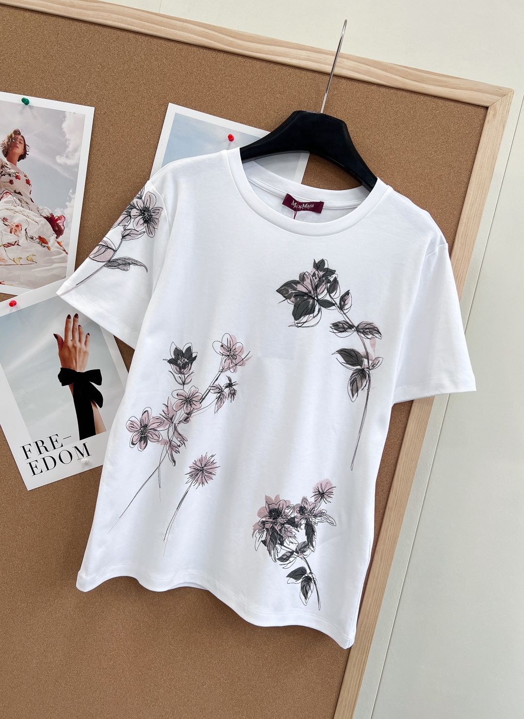🆕MaxMara26ss早春新款花卉印花圆领短袖T恤，高级感与春日感的完美融合 ✨- 独家YB开发，高版