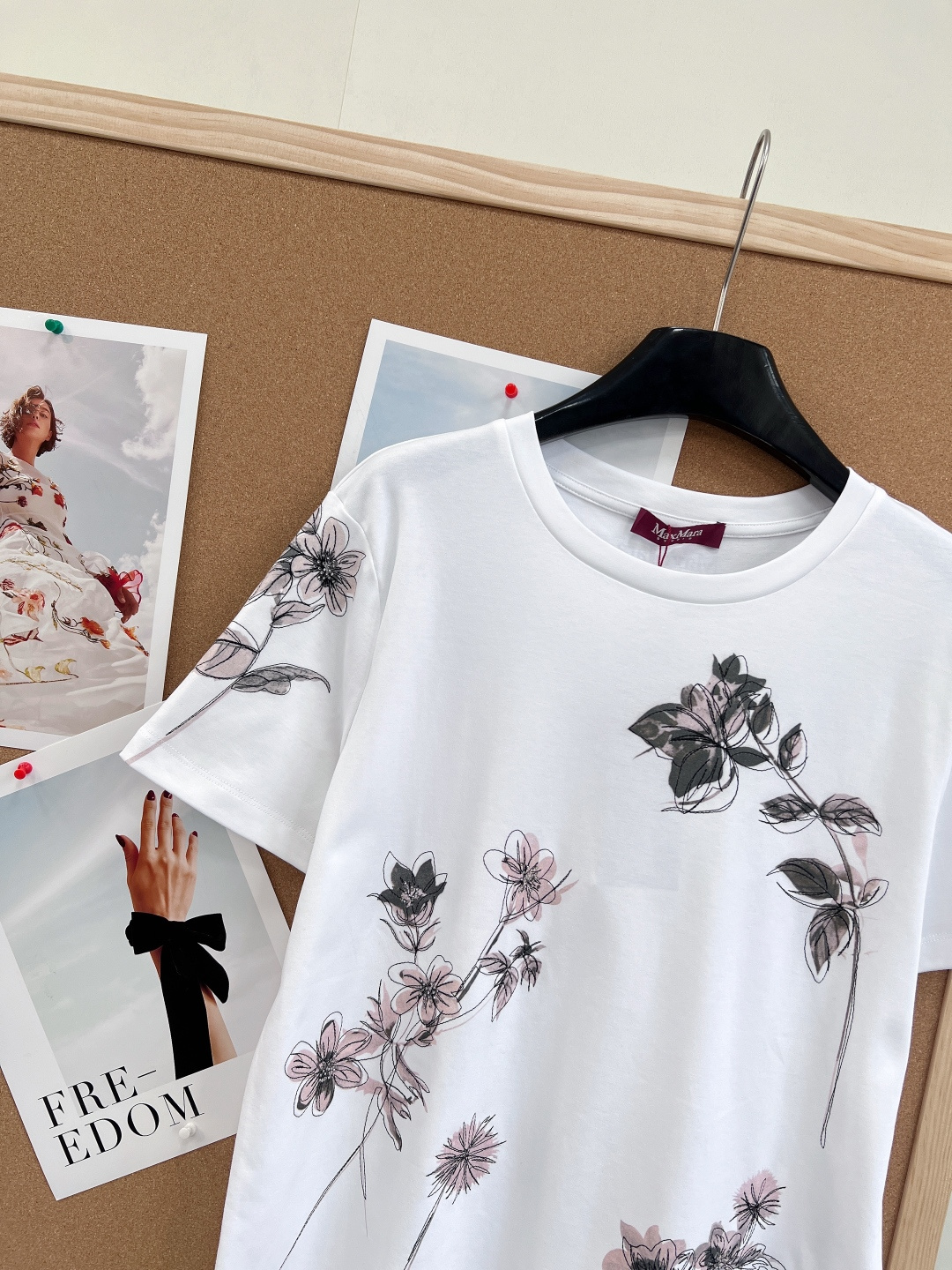 🆕MaxMara26ss早春新款花卉印花圆领短袖T恤，高级感与春日感的完美融合 ✨- 独家YB开发，高版