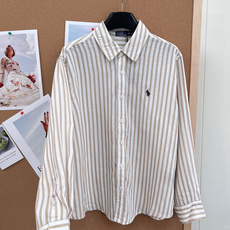 🆕Ralph Lauren 拉夫劳伦棉麻条纹衬衫。 松弛感与经典美式风的完美结合 ✨- 天然亚麻混纺面料 🆕Ralph Lauren 拉夫劳伦棉麻条纹衬衫。 松弛感与经典美式风的完美结合 ✨- 天然亚麻混纺面料