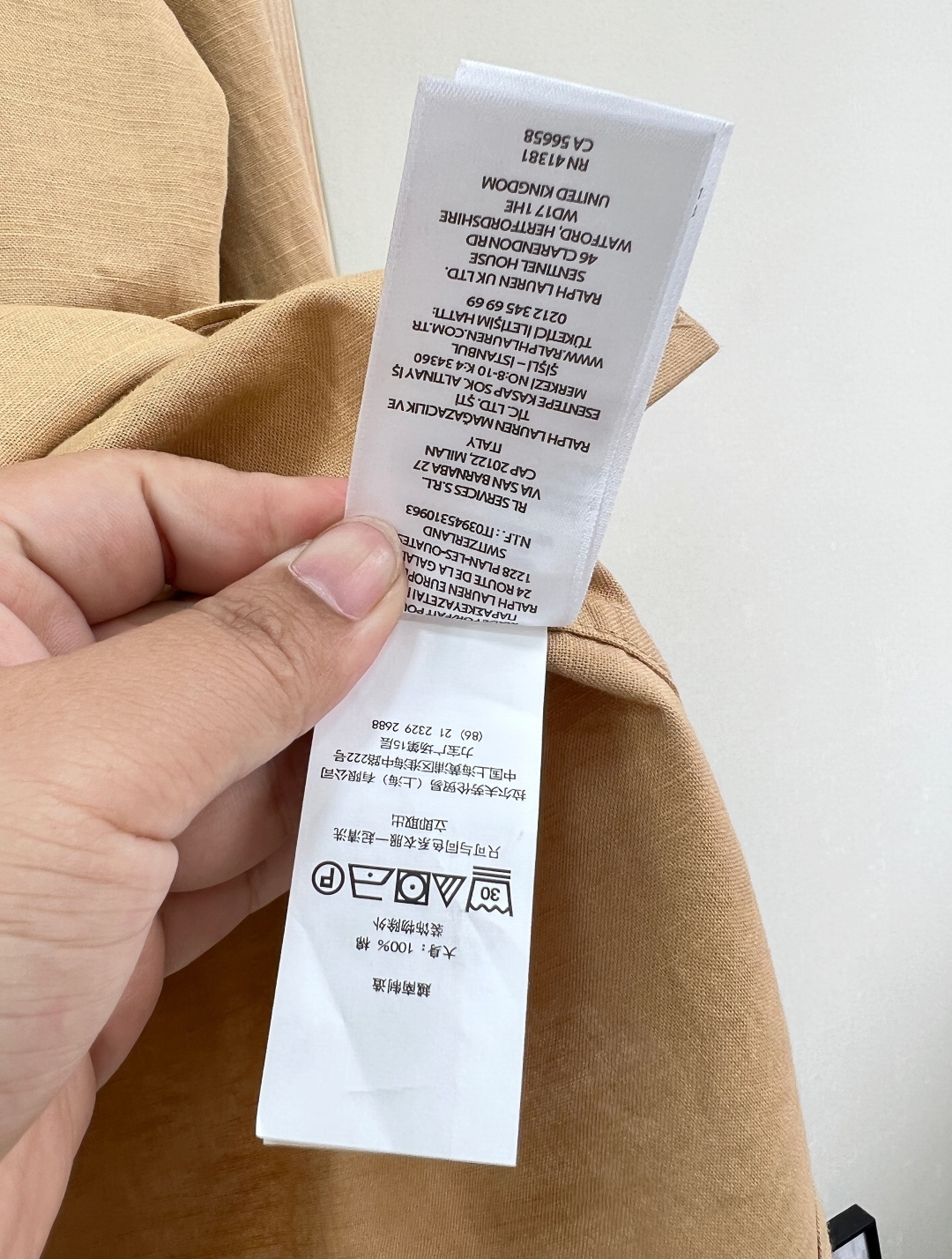 🆕 Ralph Lauren拉夫劳伦小马刺绣衬衫面料采用高级定制定染的棉麻材质 还进行了水洗处理 洗完面
