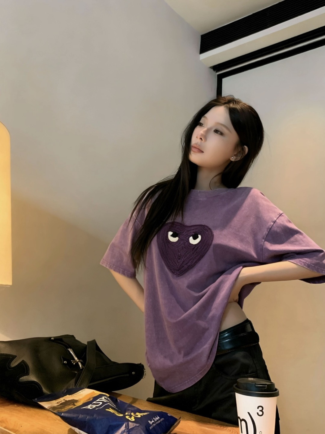 NO:800471,Absolutely amazing!  !  Kawajiu’s grape purple is really white and gentle!  The upper body is white and gentle, so don’t be too surprised,19860909绝了！！川久这件葡萄紫真的显白又温柔！上身显白又温柔真的不要太惊艳,,,Women's clothing