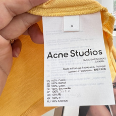 🆕Acne Studios 鹅黄色字母印花Polo衫 ,嫩到犯规的少女感神衣,色彩封神,拿捏春夏氛围感, 🆕Acne Studios 鹅黄色字母印花Polo衫 ,嫩到犯规的少女感神衣,色彩封神,拿捏春夏氛围感,