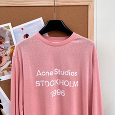 🆕ACNESTUDIO 复古做旧水洗新配色1996长袖T恤|北欧极简的松弛感经典圆领+微透棉质➕亚麻面料 🆕ACNESTUDIO 复古做旧水洗新配色1996长袖T恤|北欧极简的松弛感经典圆领+微透棉质➕亚麻面料