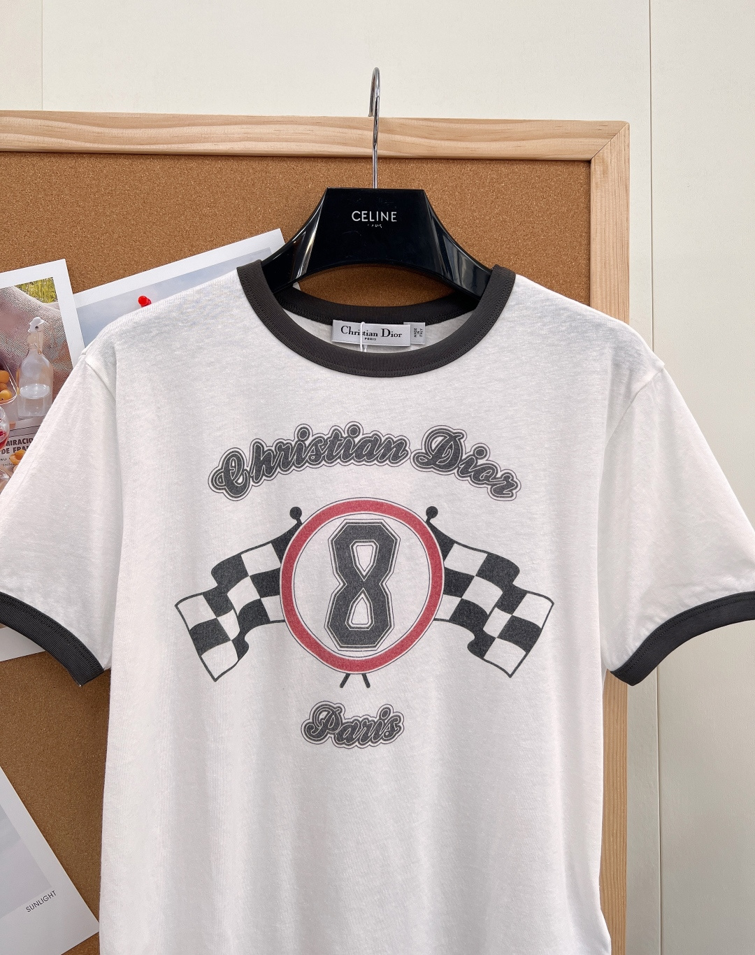 🆕 DIOR 撞色边数字8🎾印花短袖T恤运动美学 · 撞色边界经典字母数字8印花灵感碰撞高定色彩，一抹撞