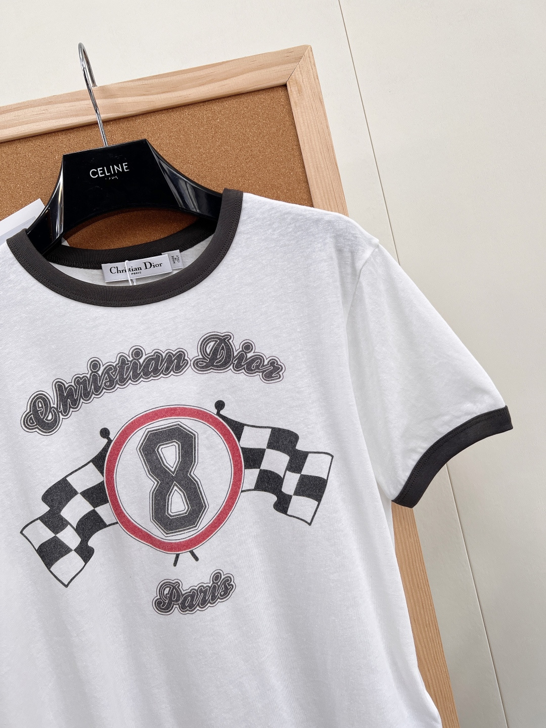 🆕 DIOR 撞色边数字8🎾印花短袖T恤运动美学 · 撞色边界经典字母数字8印花灵感碰撞高定色彩，一抹撞