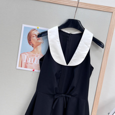 🆕JORYA新款🎀 学院风撞色娃娃领无袖连衣裙,温柔减龄千金感,百搭显瘦永不过时✨✨-复古奶白撞色大翻领 🆕JORYA新款🎀 学院风撞色娃娃领无袖连衣裙,温柔减龄千金感,百搭显瘦永不过时✨✨-复古奶白撞色大翻领
