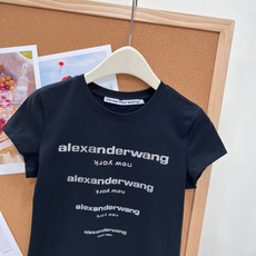 🆕ALEXANDERWANG 大王字母烫钻修身短袖T恤胸前四排字母烫钻,blingbling自带星光滤镜 🆕ALEXANDERWANG 大王字母烫钻修身短袖T恤胸前四排字母烫钻,blingbling自带星光滤镜