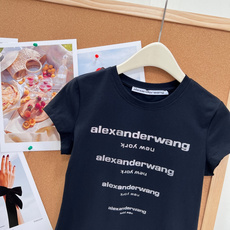 🆕ALEXANDERWANG 大王字母烫钻修身短袖T恤胸前四排字母烫钻,blingbling自带星光滤镜 🆕ALEXANDERWANG 大王字母烫钻修身短袖T恤胸前四排字母烫钻,blingbling自带星光滤镜