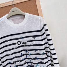 🆕DIOR新款蝴蝶结刺绣条纹套头长袖(亚麻版)|法式松弛感天花板,条纹间距到刺绣细节都精准还原,完美复刻 🆕DIOR新款蝴蝶结刺绣条纹套头长袖(亚麻版)|法式松弛感天花板,条纹间距到刺绣细节都精准还原,完美复刻