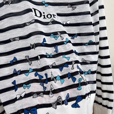🆕DIOR新款蝴蝶结刺绣条纹套头长袖(亚麻版)|法式松弛感天花板,条纹间距到刺绣细节都精准还原,完美复刻 🆕DIOR新款蝴蝶结刺绣条纹套头长袖(亚麻版)|法式松弛感天花板,条纹间距到刺绣细节都精准还原,完美复刻