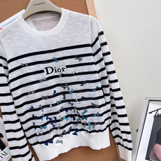 🆕DIOR新款蝴蝶结刺绣条纹套头长袖(亚麻版)|法式松弛感天花板,条纹间距到刺绣细节都精准还原,完美复刻 🆕DIOR新款蝴蝶结刺绣条纹套头长袖(亚麻版)|法式松弛感天花板,条纹间距到刺绣细节都精准还原,完美复刻