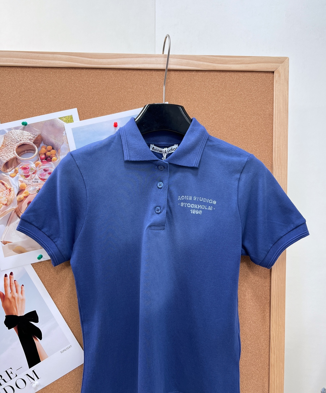 🆕ACNE STUDIO Sunkissed限定做旧Polo短袖复古褪色洗水工艺 自带落日柔光滤镜🌇 软