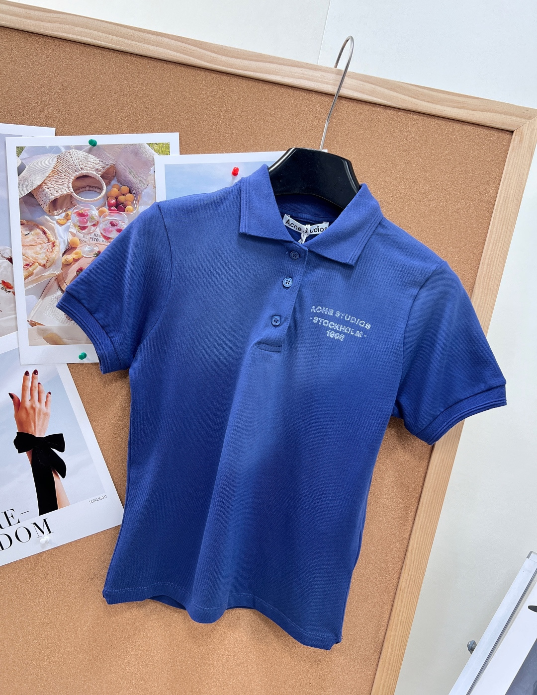 🆕ACNE STUDIO Sunkissed限定做旧Polo短袖复古褪色洗水工艺 自带落日柔光滤镜🌇 软