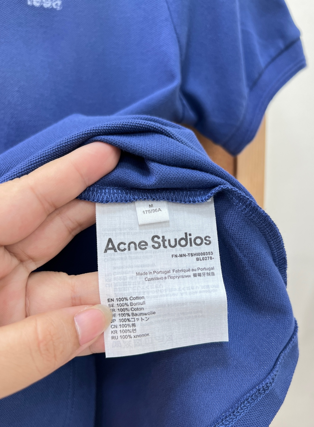 🆕ACNE STUDIO Sunkissed限定做旧Polo短袖复古褪色洗水工艺 自带落日柔光滤镜🌇 软