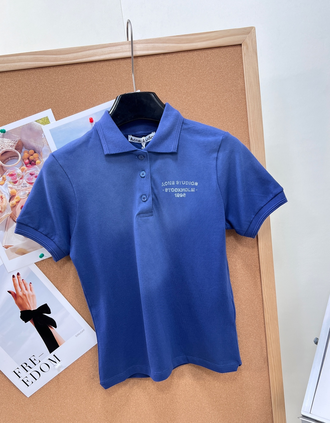 🆕ACNE STUDIO Sunkissed限定做旧Polo短袖复古褪色洗水工艺 自带落日柔光滤镜🌇 软
