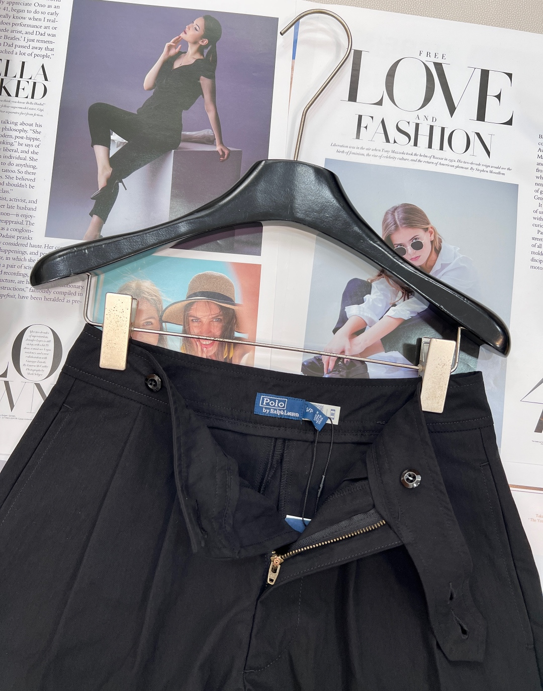 🆕Ralph Lauren褶裥高腰西装休闲短裤，经典美式老钱风单品，黑白双色常备，原版斜纹棉料精工复刻，