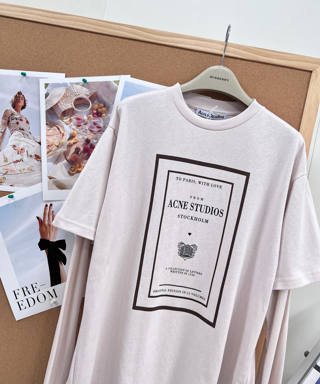 🆕 ACNE STUDIO 七夕限定款复古假两件网纱长袖T恤在银河倾泻的浪漫季，让ACNE STUDIO