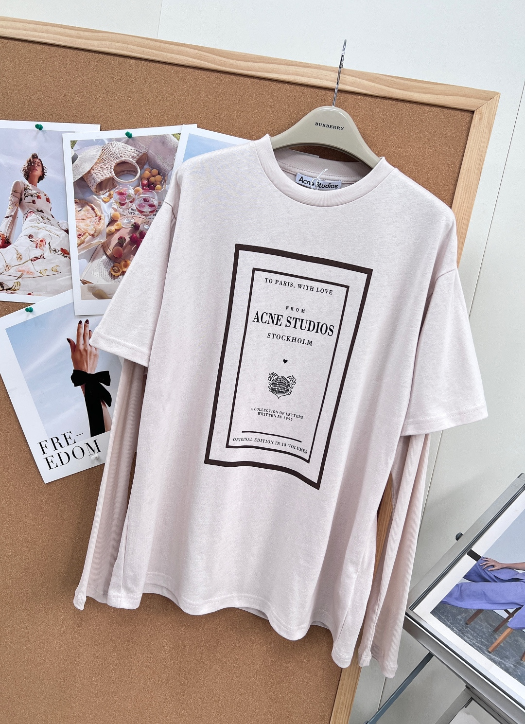 🆕 ACNE STUDIO 七夕限定款复古假两件网纱长袖T恤在银河倾泻的浪漫季，让ACNE STUDIO