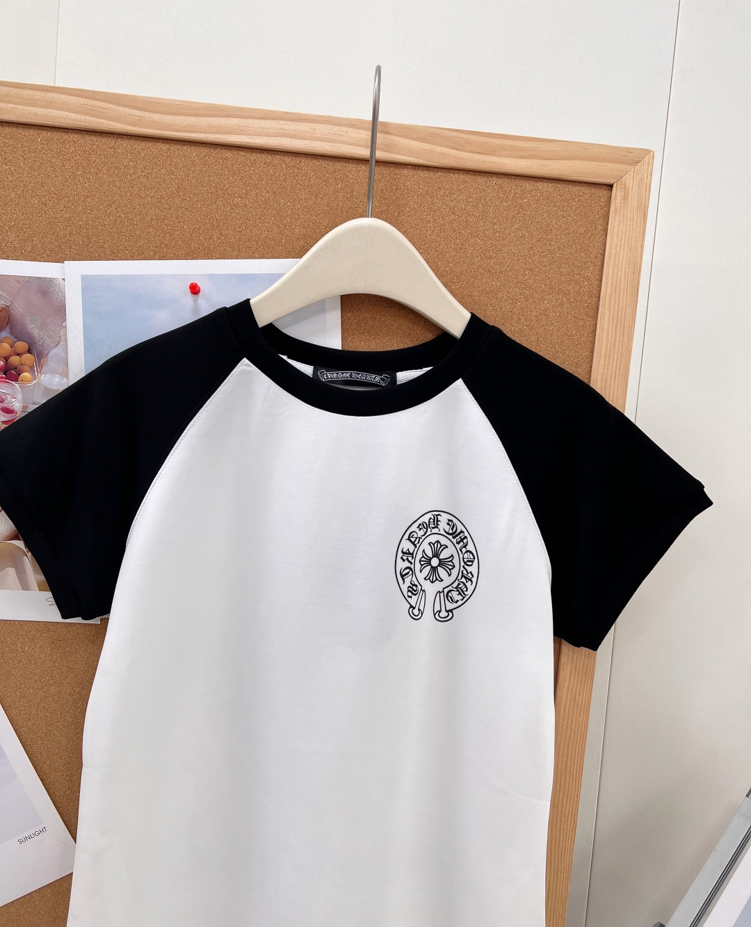 🆕🖤Chrome Hearts新款克罗心插肩撞色前后印花短袖，全套原版拆解复刻，潮圈人手一件的经典马蹄十