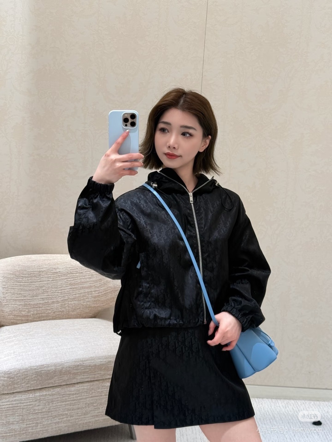 NO:904556,Dark patterned presbyopia complete set, unlocking Dior’s sense of wealth,, dior,19860909暗纹老花成套穿搭,解锁Dior千金感,,dior,,Women's clothing