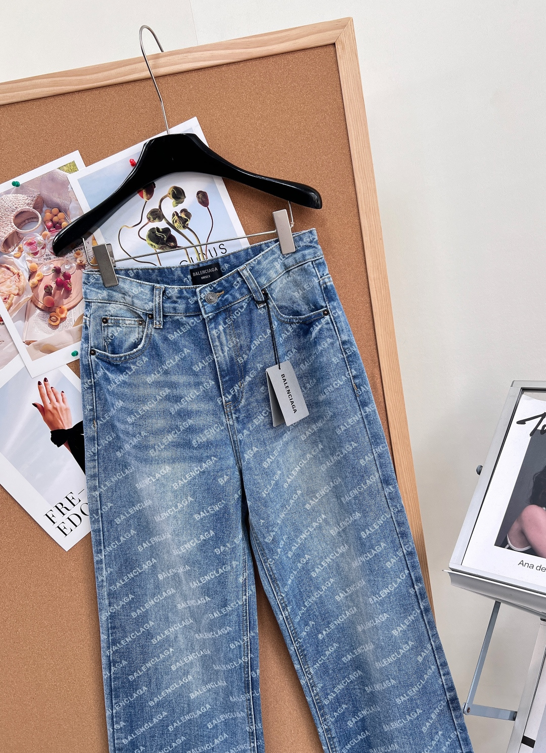 🆕2026经典爆款BALENCIAG*巴黎世家牛仔裤长裤👖，短裤🩳一套。BL版型 主打廓形设计版型非常时