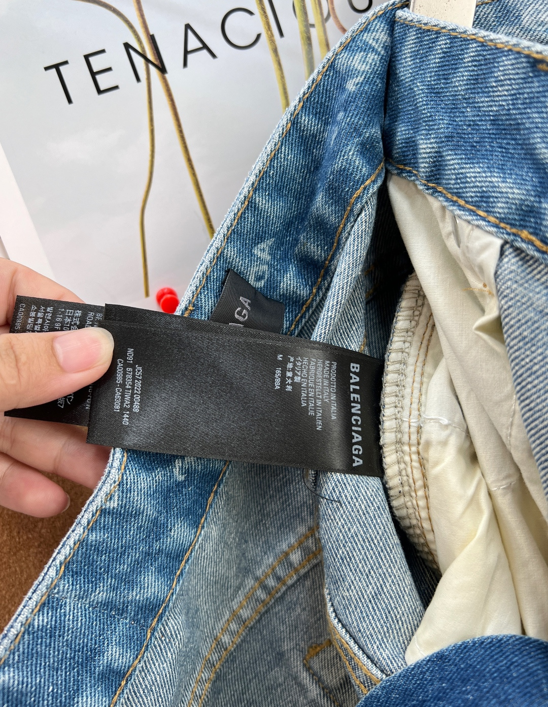 🆕2026经典爆款BALENCIAG*巴黎世家牛仔裤长裤👖，短裤🩳一套。BL版型 主打廓形设计版型非常时
