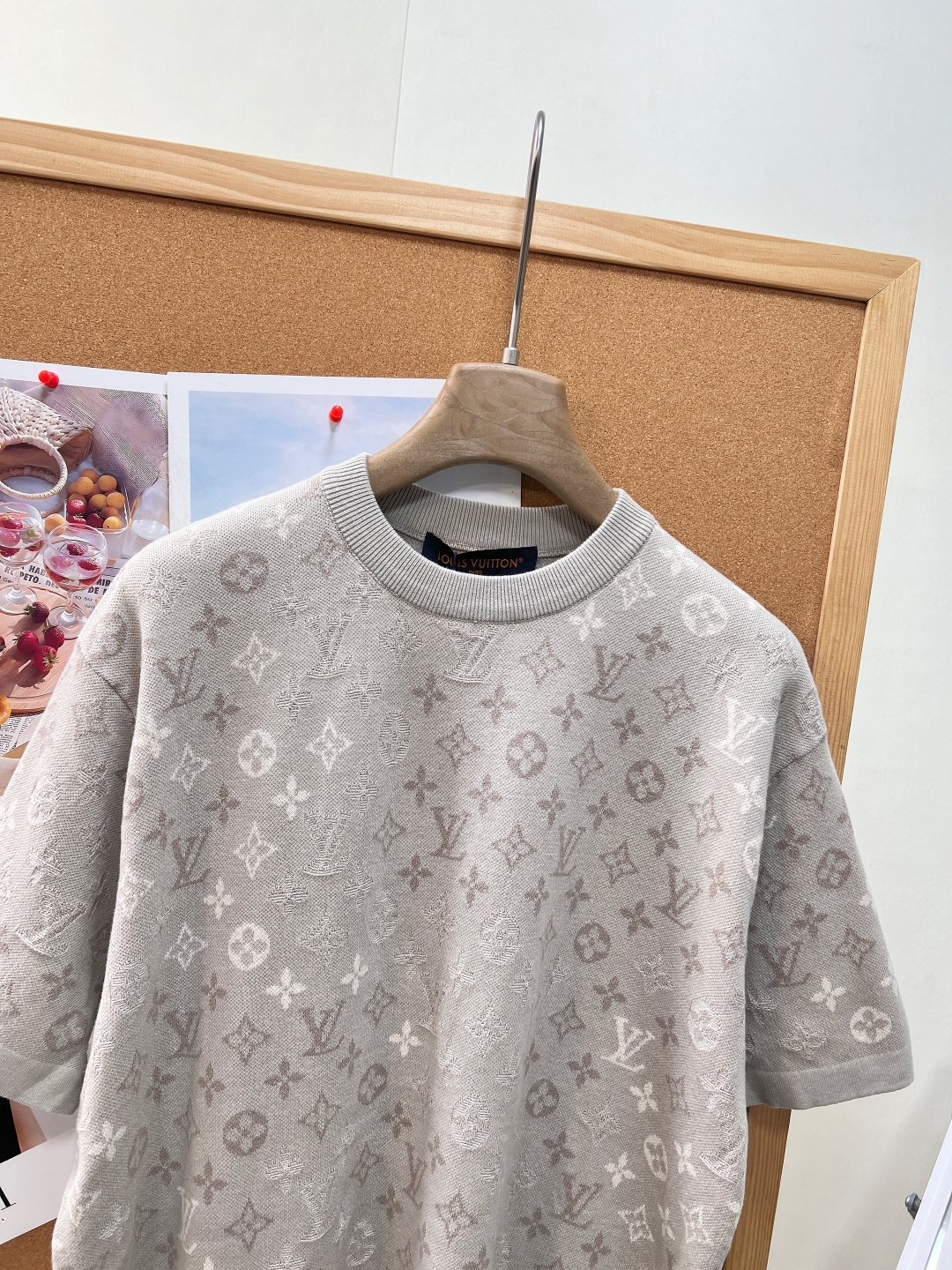 Louis Vuitton Crew Neck All Over Two-Tone Embossed