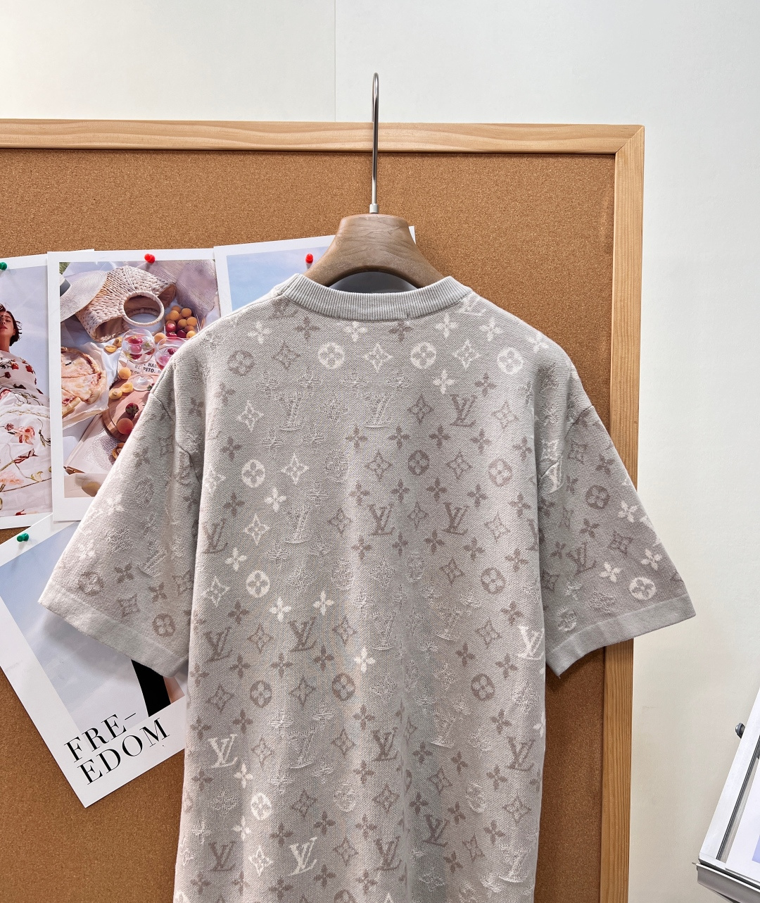 Louis Vuitton Crew Neck All Over Two-Tone Embossed