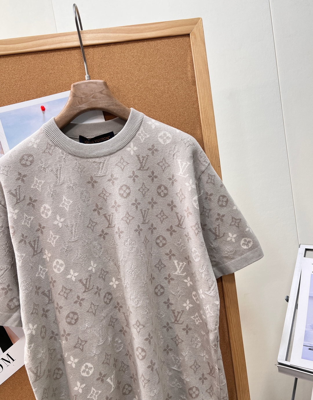 Louis Vuitton Crew Neck All Over Two-Tone Embossed