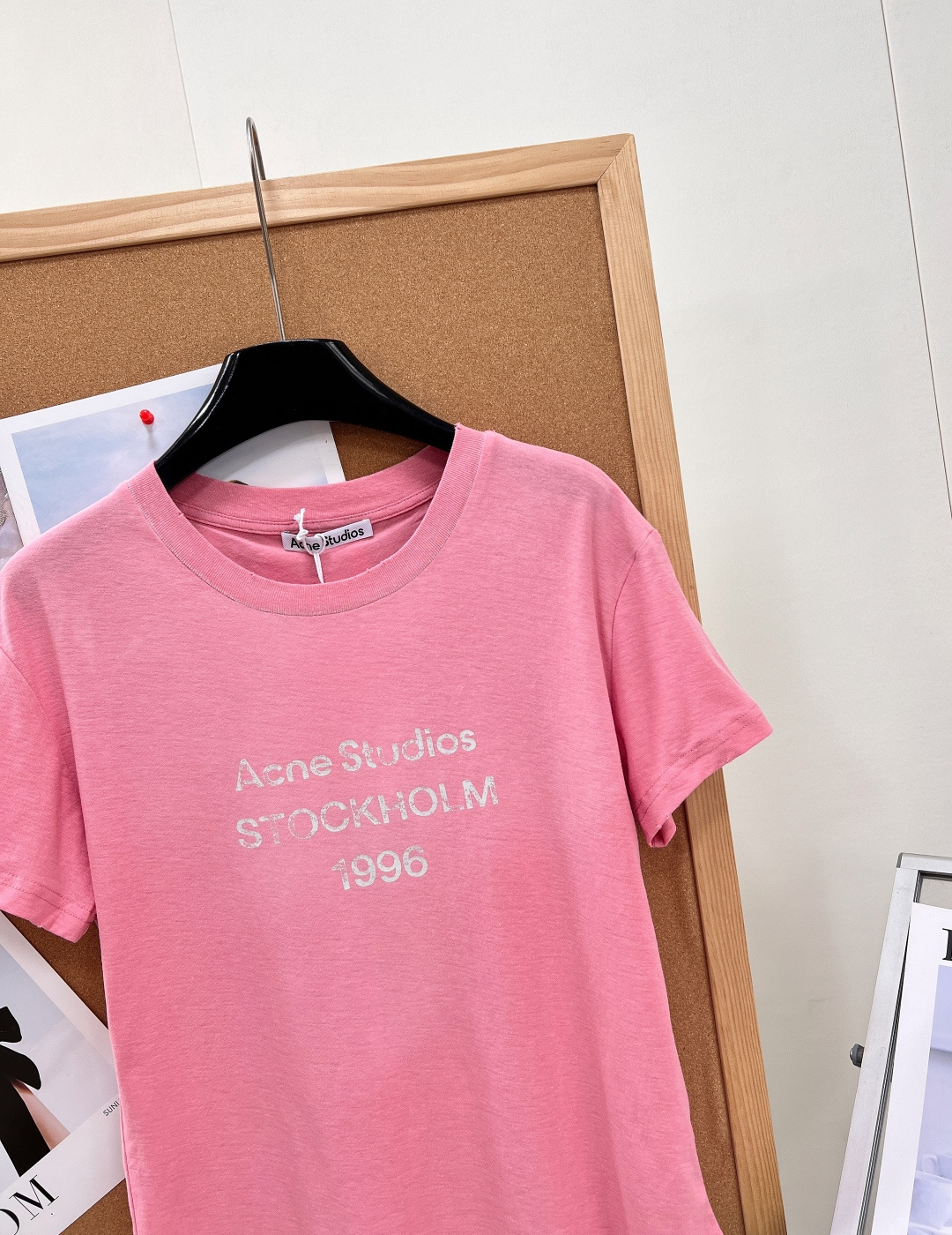 🆕ACNE STUDIO 复古做旧水洗新配色1996长袖T恤 女版T恤 宽松T恤 ｜北欧极简的松弛感 软fufu蜜桃粉太