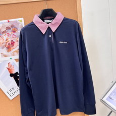 🆕Miu Miu26早秋撞色Polo太绝啦🎀miu系学院风本命长袖POLO!明星sakuya藤永咲哉同款,早秋氛围感入场 🆕Miu Miu26早秋撞色Polo太绝啦🎀miu系学院风本命长袖POLO!明星sakuya藤永咲哉同款,早秋氛围感入场