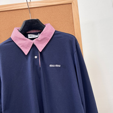 🆕Miu Miu26早秋撞色Polo太绝啦🎀miu系学院风本命长袖POLO!明星sakuya藤永咲哉同款,早秋氛围感入场 🆕Miu Miu26早秋撞色Polo太绝啦🎀miu系学院风本命长袖POLO!明星sakuya藤永咲哉同款,早秋氛围感入场