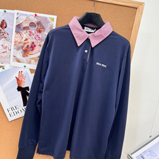 🆕Miu Miu26早秋撞色Polo太绝啦🎀miu系学院风本命长袖POLO!明星sakuya藤永咲哉同款,早秋氛围感入场 🆕Miu Miu26早秋撞色Polo太绝啦🎀miu系学院风本命长袖POLO!明星sakuya藤永咲哉同款,早秋氛围感入场