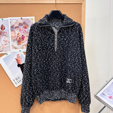 🆕Chanel26秋冬杂点半拉链毛衣🖤🤍秋冬重磅上新小香杂色针织毛衣!黑白混纺杂点肌理像散落细碎星光,自带低调贵气,随手 🆕Chanel26秋冬杂点半拉链毛衣🖤🤍秋冬重磅上新小香杂色针织毛衣!黑白混纺杂点肌理像散落细碎星光,自带低调贵气,随手