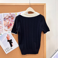 🆕Ralph Lauren撞色翻领麻花纹针织短袖 ,撞色Polo针织短袖太温柔✨经典双色撞色翻领+通体竖条麻花肌理,美式 🆕Ralph Lauren撞色翻领麻花纹针织短袖 ,撞色Polo针织短袖太温柔✨经典双色撞色翻领+通体竖条麻花肌理,美式
