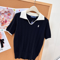 🆕Ralph Lauren撞色翻领麻花纹针织短袖 ,撞色Polo针织短袖太温柔✨经典双色撞色翻领+通体竖条麻花肌理,美式 🆕Ralph Lauren撞色翻领麻花纹针织短袖 ,撞色Polo针织短袖太温柔✨经典双色撞色翻领+通体竖条麻花肌理,美式
