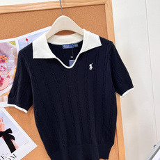 🆕Ralph Lauren撞色翻领麻花纹针织短袖 ,撞色Polo针织短袖太温柔✨经典双色撞色翻领+通体竖条麻花肌理,美式 🆕Ralph Lauren撞色翻领麻花纹针织短袖 ,撞色Polo针织短袖太温柔✨经典双色撞色翻领+通体竖条麻花肌理,美式