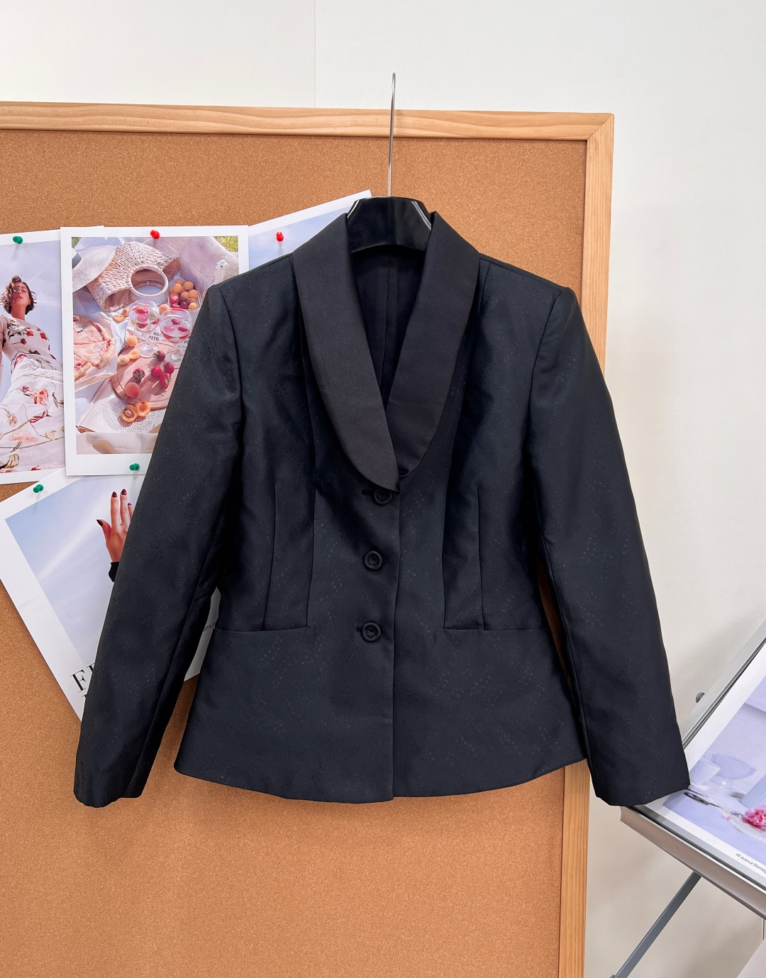 Dior Black Shawl Collar Blazer