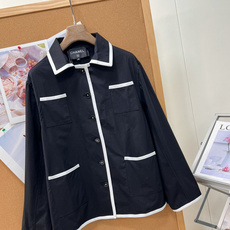 🆕CHANEL小香新款撞色翻领口袋外套,甄选100%全棉梭织面料,经预缩定型后整理,布面肌理清晰,兼具挺括度与垂坠悬感, 🆕CHANEL小香新款撞色翻领口袋外套,甄选100%全棉梭织面料,经预缩定型后整理,布面肌理清晰,兼具挺括度与垂坠悬感,