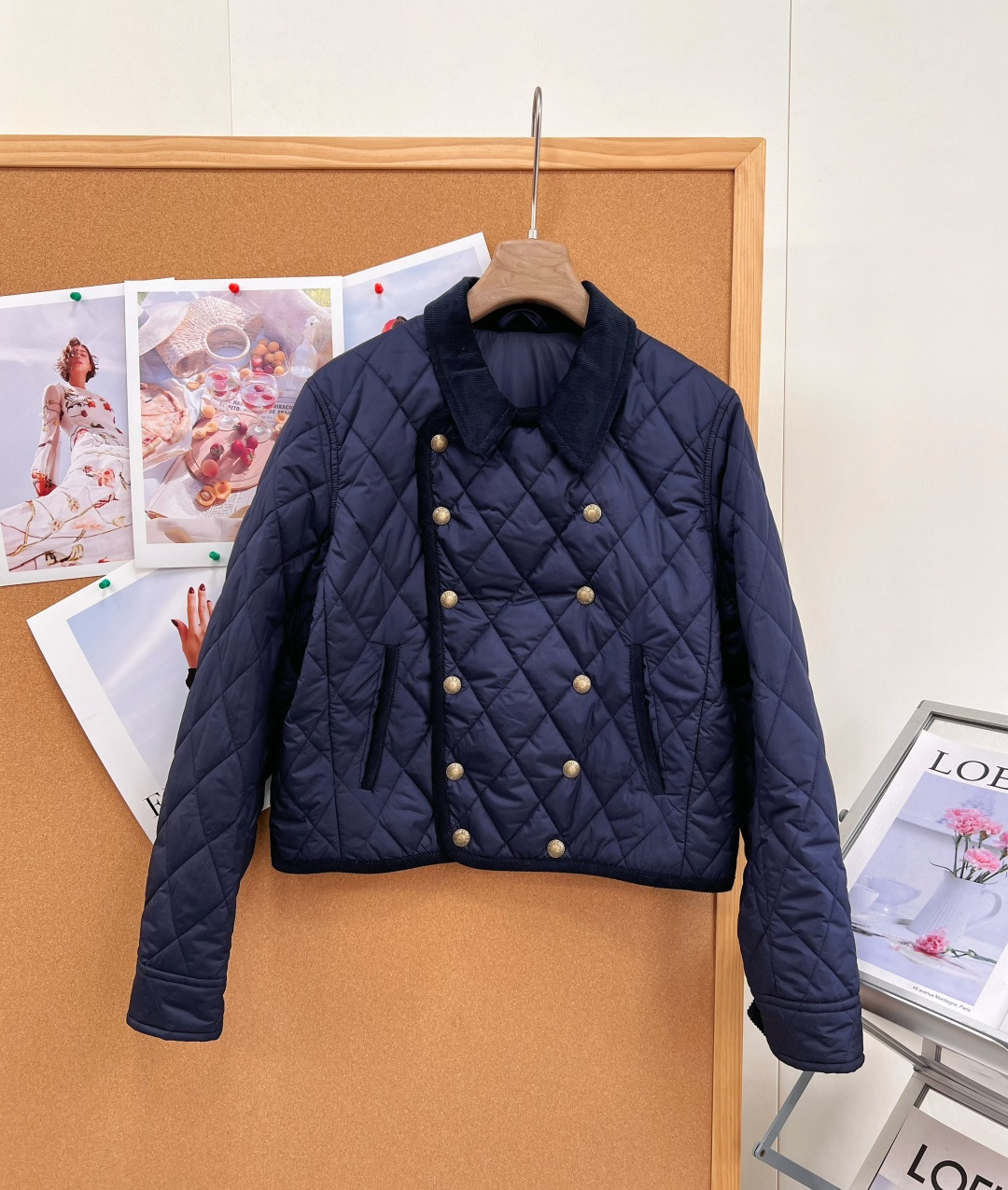 🆕Ralph Lauren灯芯绒翻领双排扣菱格棉服，早秋复古本命棉服来啦🤎Ralph Lauren经典菱格绗缝外套，美式
