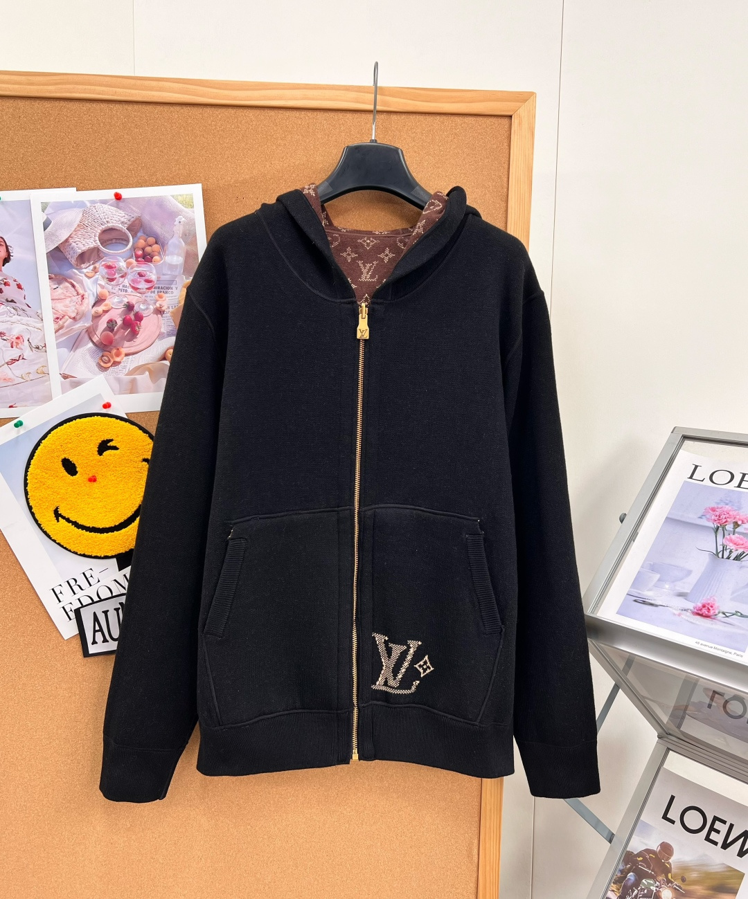 🆕Louis Vuitton25FW秋冬新款 MONOGRAM双面穿连帽开衫，羊毛针织的奢雅双面派，经典老花基因邂逅羊毛