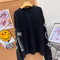 🆕Chrome hearts新款克罗心水洗做旧长袖,高街玩家本命单品🖤Soap & Water亲友限定款来啦! 复古炭黑 🆕Chrome hearts新款克罗心水洗做旧长袖,高街玩家本命单品🖤Soap & Water亲友限定款来啦! 复古炭黑