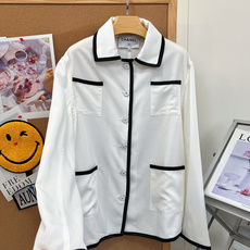 🆕CHANEL小香新款撞色翻领口袋外套,甄选100%全棉梭织面料,经预缩定型后整理,布面肌理清晰,兼具挺括度与垂坠悬感, 🆕CHANEL小香新款撞色翻领口袋外套,甄选100%全棉梭织面料,经预缩定型后整理,布面肌理清晰,兼具挺括度与垂坠悬感,
