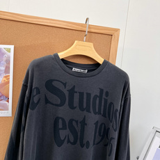 🆕Acne Studios 1996水洗字母印花长袖T恤,北欧松弛感本命打底🍂复古做旧水洗真的太有味道了! 重磅水洗棉经 🆕Acne Studios 1996水洗字母印花长袖T恤,北欧松弛感本命打底🍂复古做旧水洗真的太有味道了! 重磅水洗棉经