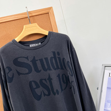 🆕Acne Studios 1996水洗字母印花长袖T恤,北欧松弛感本命打底🍂复古做旧水洗真的太有味道了! 重磅水洗棉经 🆕Acne Studios 1996水洗字母印花长袖T恤,北欧松弛感本命打底🍂复古做旧水洗真的太有味道了! 重磅水洗棉经