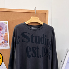 🆕Acne Studios 1996水洗字母印花长袖T恤,北欧松弛感本命打底🍂复古做旧水洗真的太有味道了! 重磅水洗棉经 🆕Acne Studios 1996水洗字母印花长袖T恤,北欧松弛感本命打底🍂复古做旧水洗真的太有味道了! 重磅水洗棉经