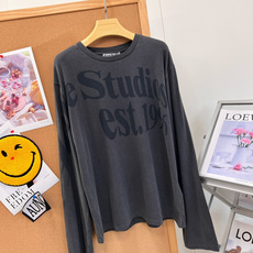 🆕Acne Studios 1996水洗字母印花长袖T恤,北欧松弛感本命打底🍂复古做旧水洗真的太有味道了! 重磅水洗棉经 🆕Acne Studios 1996水洗字母印花长袖T恤,北欧松弛感本命打底🍂复古做旧水洗真的太有味道了! 重磅水洗棉经