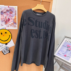 🆕Acne Studios 1996水洗字母印花长袖T恤,北欧松弛感本命打底🍂复古做旧水洗真的太有味道了! 重磅水洗棉经 🆕Acne Studios 1996水洗字母印花长袖T恤,北欧松弛感本命打底🍂复古做旧水洗真的太有味道了! 重磅水洗棉经